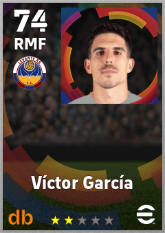 Víctor García — RMF, OVR 74, MAX 74