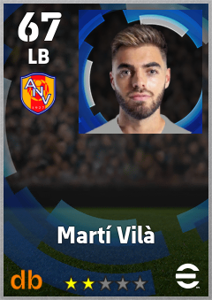 Martí Vilà — LB, OVR 67, MAX 67