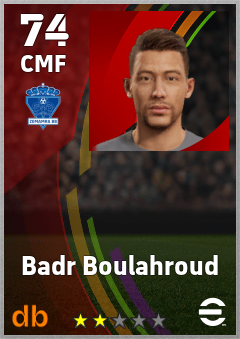 Badr Boulahroud — CMF, OVR 74, MAX 74