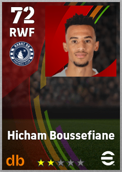 Hicham Boussefiane — RWF, OVR 72, MAX 72