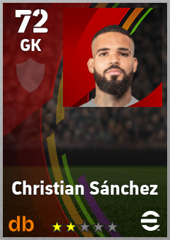 Christian Sánchez — GK, OVR 72, MAX 72