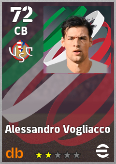 Alessandro Vogliacco — CB, OVR 72, MAX 72