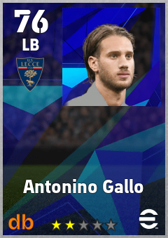 Antonino Gallo — LB, OVR 76, MAX 76