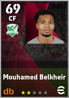 Mouhamed Belkheir — CF, OVR 69, MAX 69