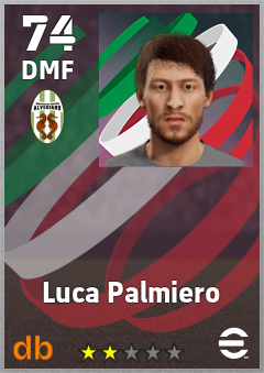 Luca Palmiero — DMF, OVR 74, MAX 74