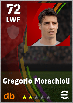 Gregorio Morachioli — LWF, OVR 72, MAX 72