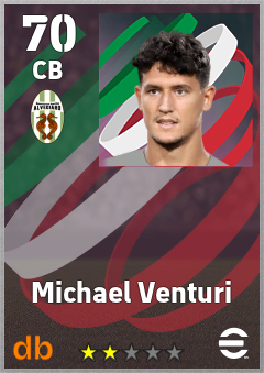 Michael Venturi — CB, OVR 70, MAX 70