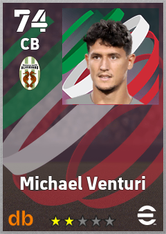 Michael Venturi — CB, OVR 74, MAX 74