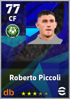 Roberto Piccoli — CF, OVR 77, MAX 77