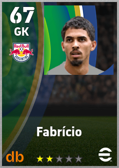 Fabrício — GK, OVR 67, MAX 67