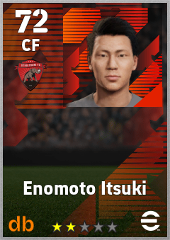 Enomoto Itsuki — CF, OVR 72, MAX 72