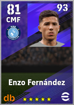 Enzo Fernández eFootball player card
