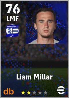 Liam Millar — LMF, OVR 76, MAX 76