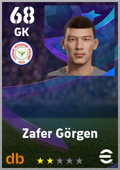 Zafer Görgen — GK, OVR 68, MAX 68