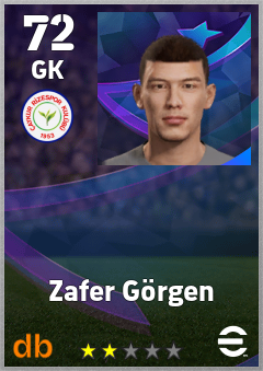Zafer Görgen — GK, OVR 72, MAX 72