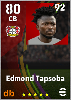 Edmond Tapsoba eFootball player card