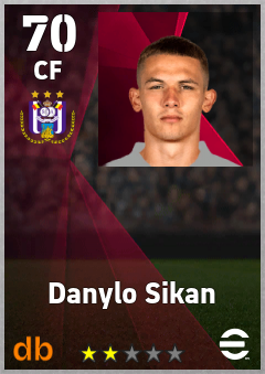 Danylo Sikan — CF, OVR 70, MAX 70