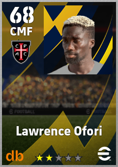 Lawrence Ofori — CMF, OVR 68, MAX 68