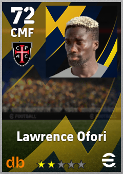 Lawrence Ofori — CMF, OVR 72, MAX 72