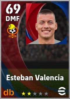 Esteban Valencia — DMF, OVR 69, MAX 69