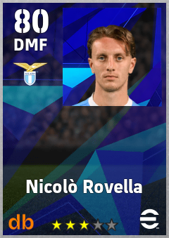 Nicolò Rovella — DMF, OVR 80, MAX 80