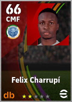 Felix Charrupí — CMF, OVR 66, MAX 66