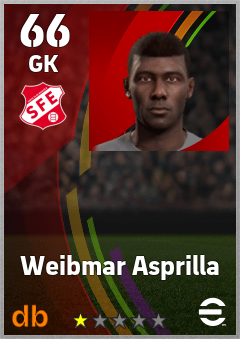 Weibmar Asprilla eFootball player card