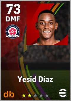 Yesid Díaz eFootball player card