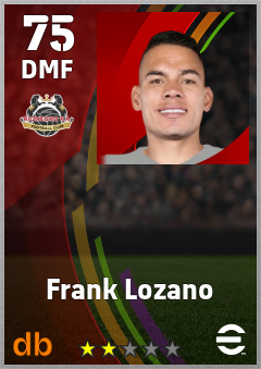 Frank Lozano — DMF, OVR 75, MAX 75