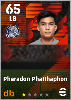 Pharadon Phatthaphon — LB, OVR 65, MAX 65