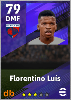 Florentino Luís — DMF, OVR 79, MAX 88