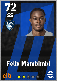Felix Mambimbi eFootball player card