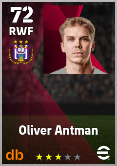 Oliver Antman eFootball player card