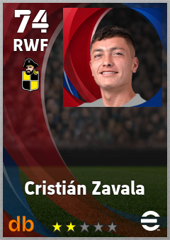 Cristián Zavala — RWF, OVR 74, MAX 74