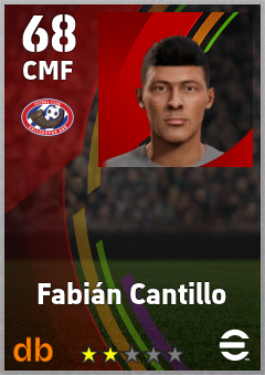 Fabián Cantillo — CMF, OVR 68, MAX 68