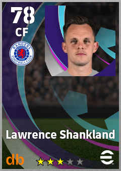 Lawrence Shankland — CF, OVR 78, MAX 78