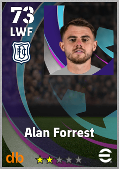 Alan Forrest — LWF, OVR 73, MAX 73