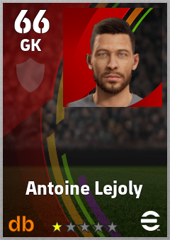 Antoine Lejoly — GK, OVR 66, MAX 66