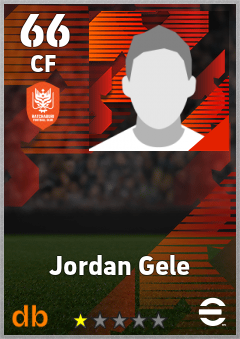 Jordan Gele — CF, OVR 66, MAX 66