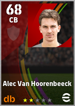 Alec Van Hoorenbeeck eFootball player card