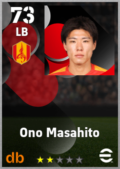 Ono Masahito — LB, OVR 73, MAX 73