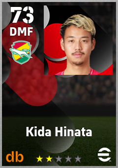 Kida Hinata — DMF, OVR 73, MAX 73