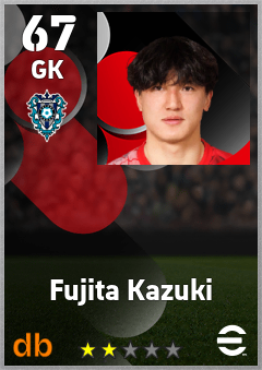 Fujita Kazuki — GK, OVR 67, MAX 67