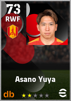 Asano Yuya — RWF, OVR 73, MAX 73
