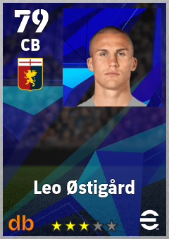 Leo Østigård — CB, OVR 79, MAX 79