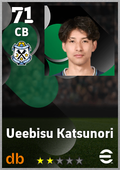 Ueebisu Katsunori — CB, OVR 71, MAX 71