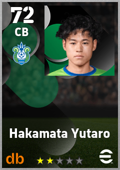 Hakamata Yutaro — CB, OVR 72, MAX 72