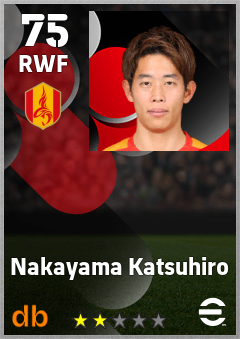 Nakayama Katsuhiro — RWF, OVR 75, MAX 75