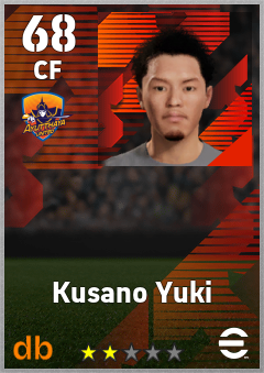 Kusano Yuki — CF, OVR 68, MAX 68