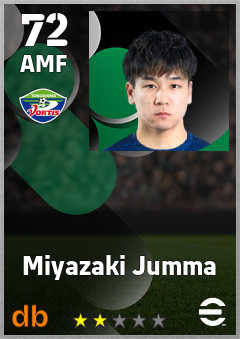Miyazaki Jumma — AMF, OVR 72, MAX 72
